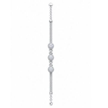 Elegant Heart Charm Silver Bracelet new