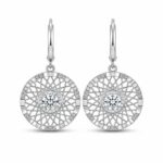 Luxury Circular Web Drop Earrings