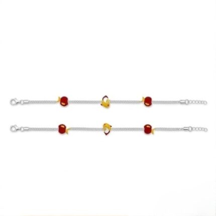 Red Heart Charm Ladies Payal Anklet