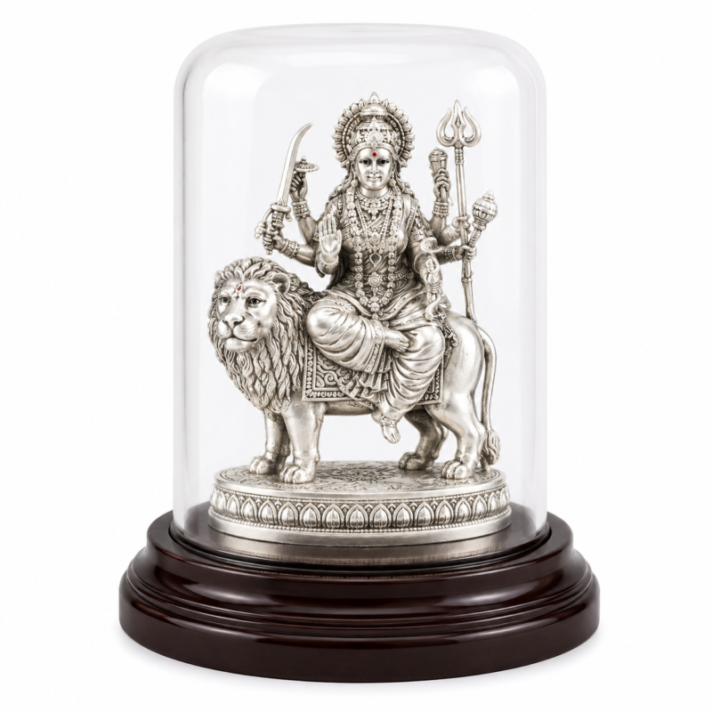 925 Silver Ambaji Mataji Idol 18/800 Gram