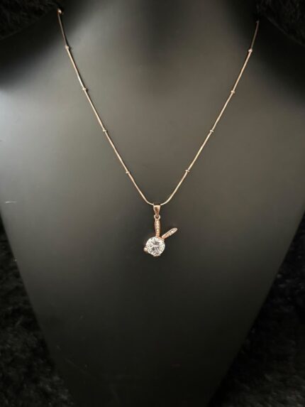 925 rose gold pendant with chain 4/370 gram