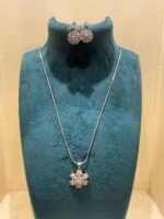 925 Silver Pendant Set with Chain 10/650 Gram - Image 2