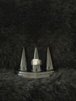 925 Silver Gents Ring  Size 19  9/750 Gram - Image 2