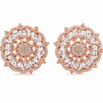 Silver Floral Stud Earrings