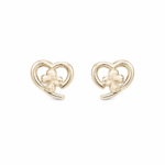 Silver Clover Stud Earrings