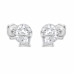 Silver CZ Stud Earrings