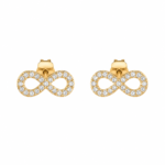 Silver Round Stud Earrings