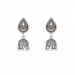 Silver Square CZ Stud Earrings