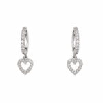 Silver Square Stud Earrings