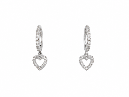 Silver Square Stud Earrings