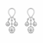 Silver Ball Drop Earrings