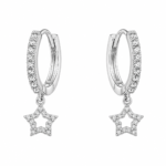 Triple Bead Hoop Earrings