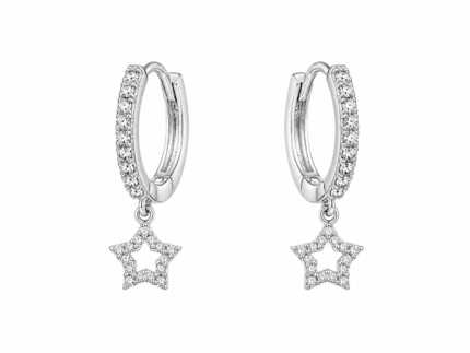 Triple Bead Hoop Earrings